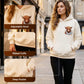 🐮🎁Cute Highland Cow Cozy Fleece-Lined Hooded Sweatshirt