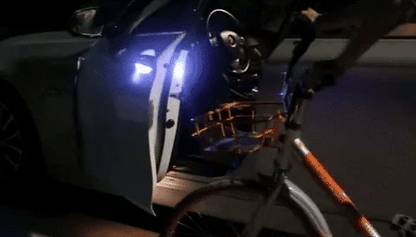 Universal LED warning light for car door opening