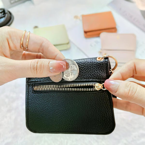 💖Hot 50% OFF💕RFID Short Wallets for Women –Fashionable Card Holder with Key Ring & Coin Purse