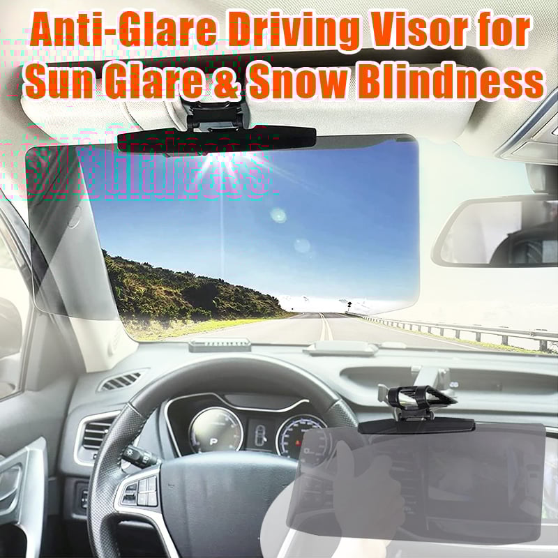 🕶️ BUY 2 GET 1 FREE ! 🔥 Anti-Glare Driving Visor – Blocks Sun & Snow Glare, Clear Vision & Universal Fit 🚗