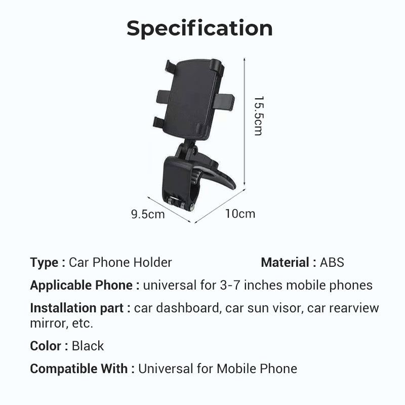 🔥2026 Limited Time Sale - 50% OFF🔥360 Degree Rotation Dashboard Car Phone Holder🚗