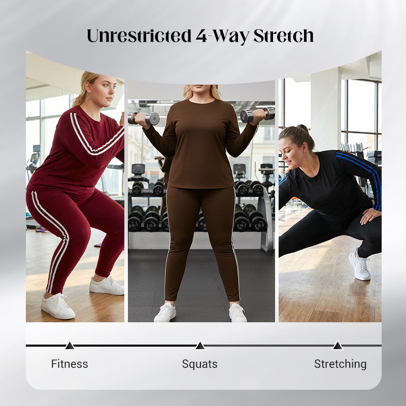 Women's 2-Piece Tracksuit – Long Sleeve Set, Comfortable & Stylish for Sport or Casual Wear 🧥✨