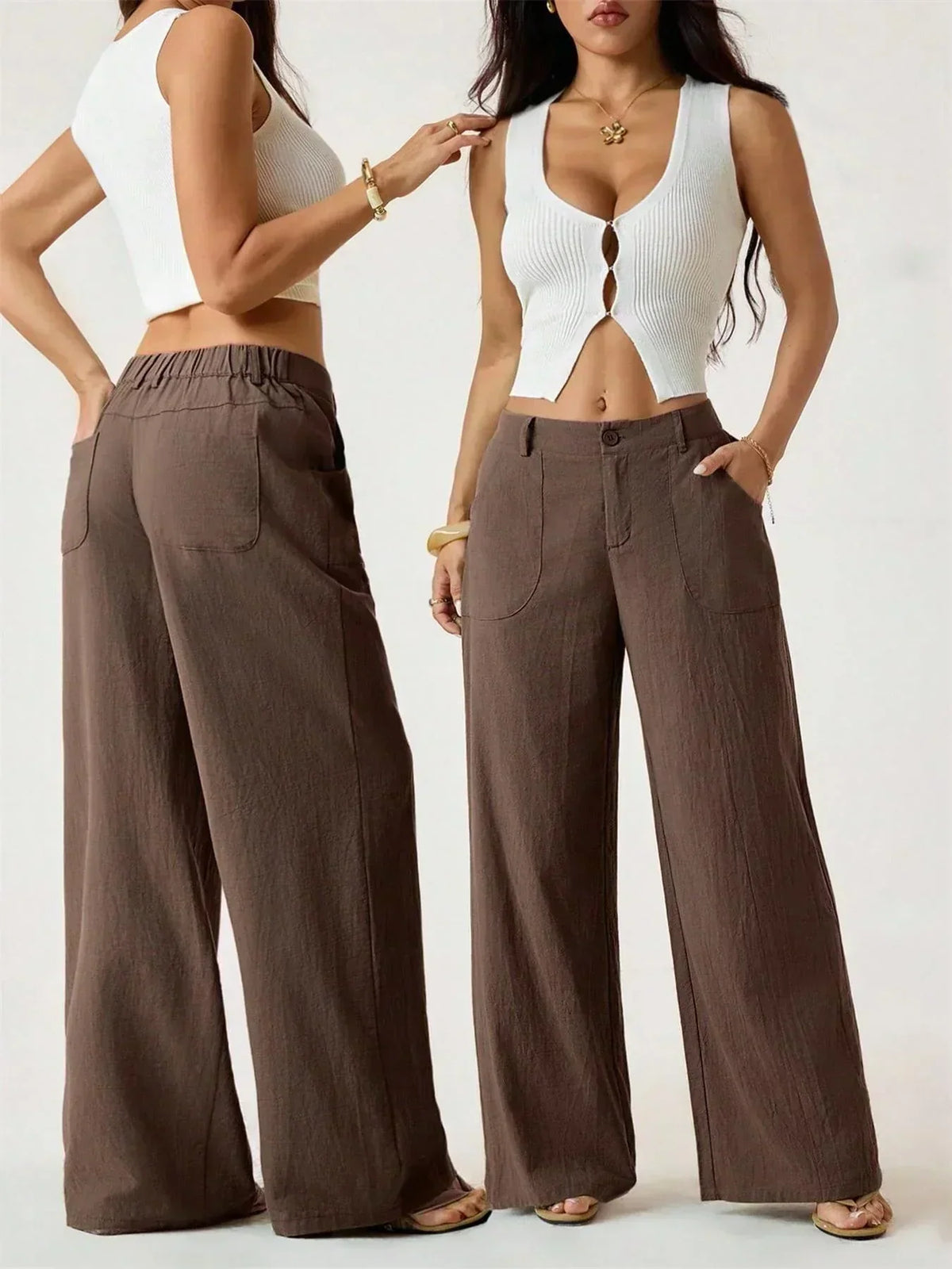 🎉🔥Women's Summer Breathable Wide Leg Casual Pants