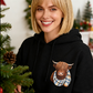 🐮🎁Cute Highland Cow Cozy Fleece-Lined Hooded Sweatshirt