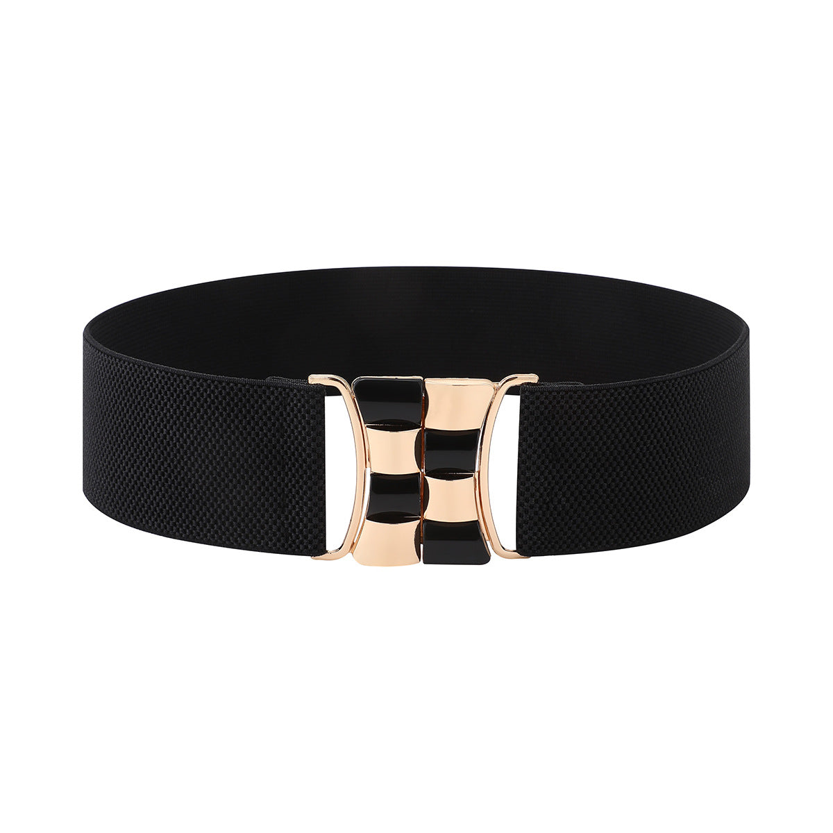 Vintage Gold Buckle Stretch Belt for Women