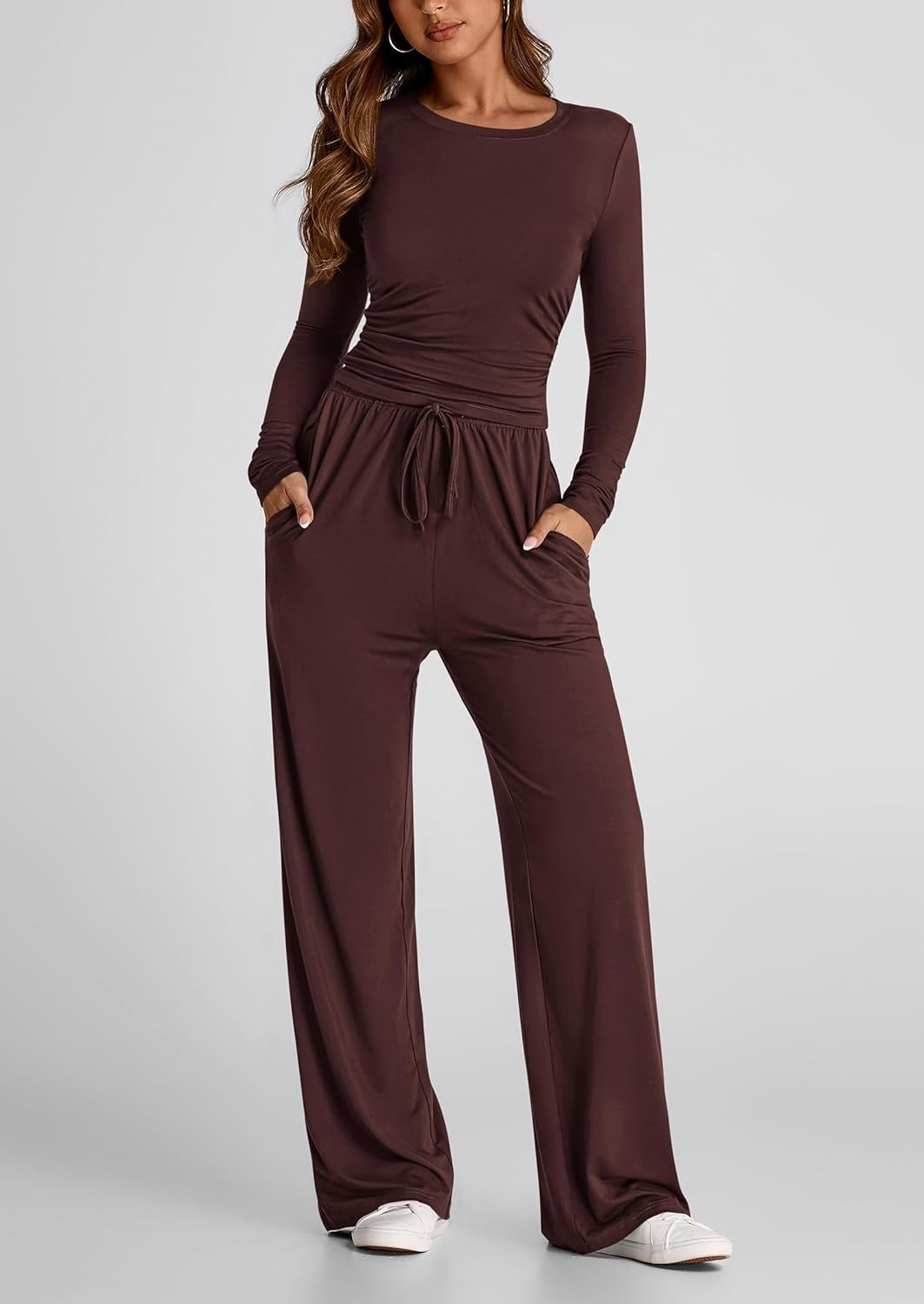 👚2026 Women's Casual Wear Long-Sleeved Loose-Fit Trouser Set 💕