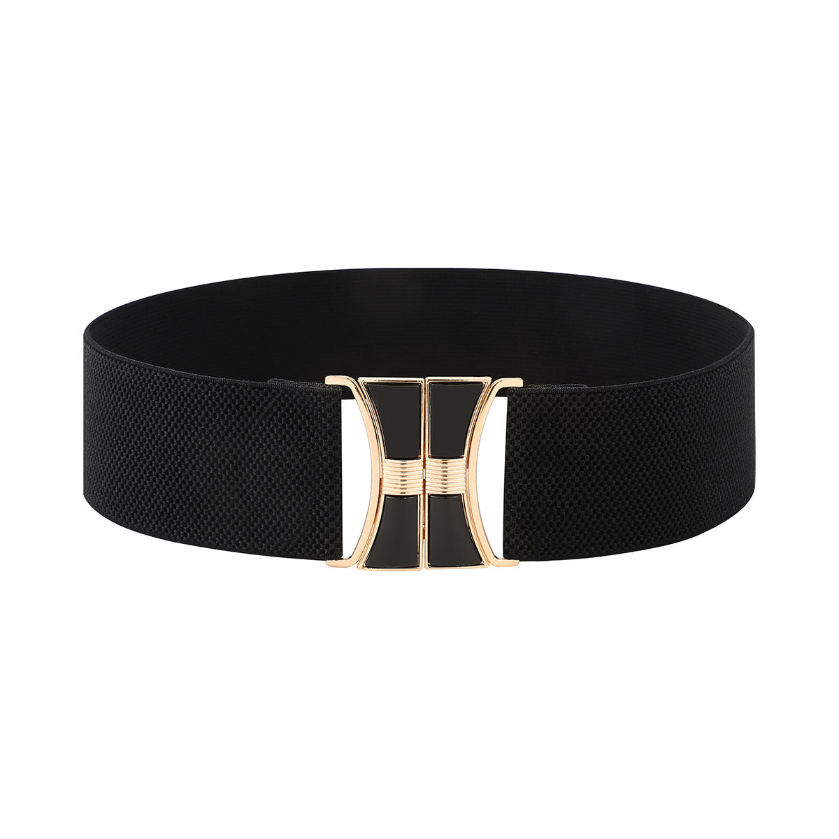 Vintage Gold Buckle Stretch Belt for Women