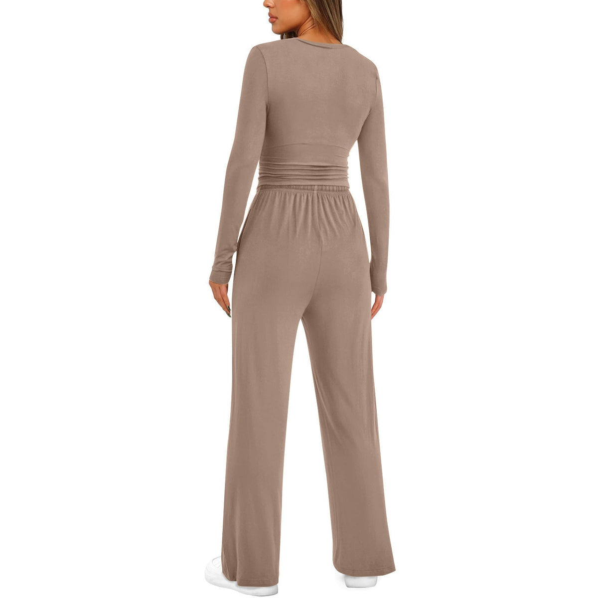 👚2026 Women's Casual Wear Long-Sleeved Loose-Fit Trouser Set 💕