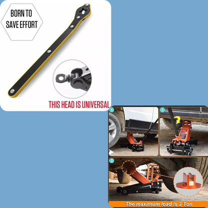 🔥Hot Sale 50% OFF🔧🛞Auto Labor-saving Jack Ratchet Wrench