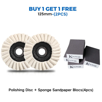 🔥LAST DAY -BUY 1 GET 1 FREE🔥✨ Achieve A Mirror Finish –Wool Felt Flap Polishing Disc