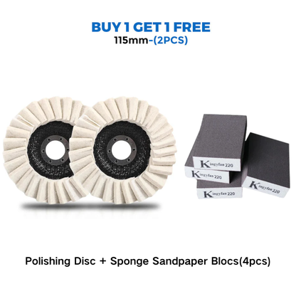🔥LAST DAY -BUY 1 GET 1 FREE🔥✨ Achieve A Mirror Finish –Wool Felt Flap Polishing Disc