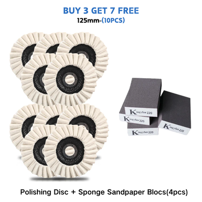 🔥LAST DAY -BUY 1 GET 1 FREE🔥✨ Achieve A Mirror Finish –Wool Felt Flap Polishing Disc