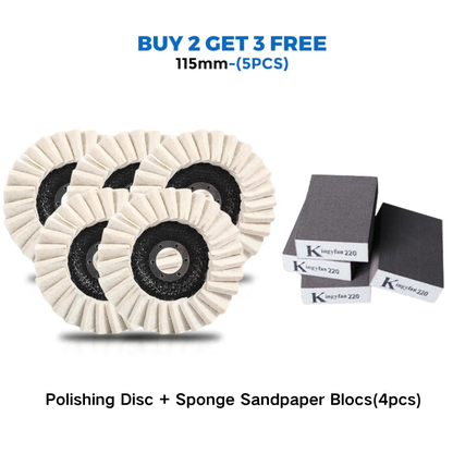 🔥LAST DAY -BUY 1 GET 1 FREE🔥✨ Achieve A Mirror Finish –Wool Felt Flap Polishing Disc