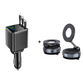 🔋 50% OFF NOW! 🚗 Fast Charging 7-in-1 Retractable Fast Car Charger with Voltage Display – USB-C For Android&Lighting For APPLE