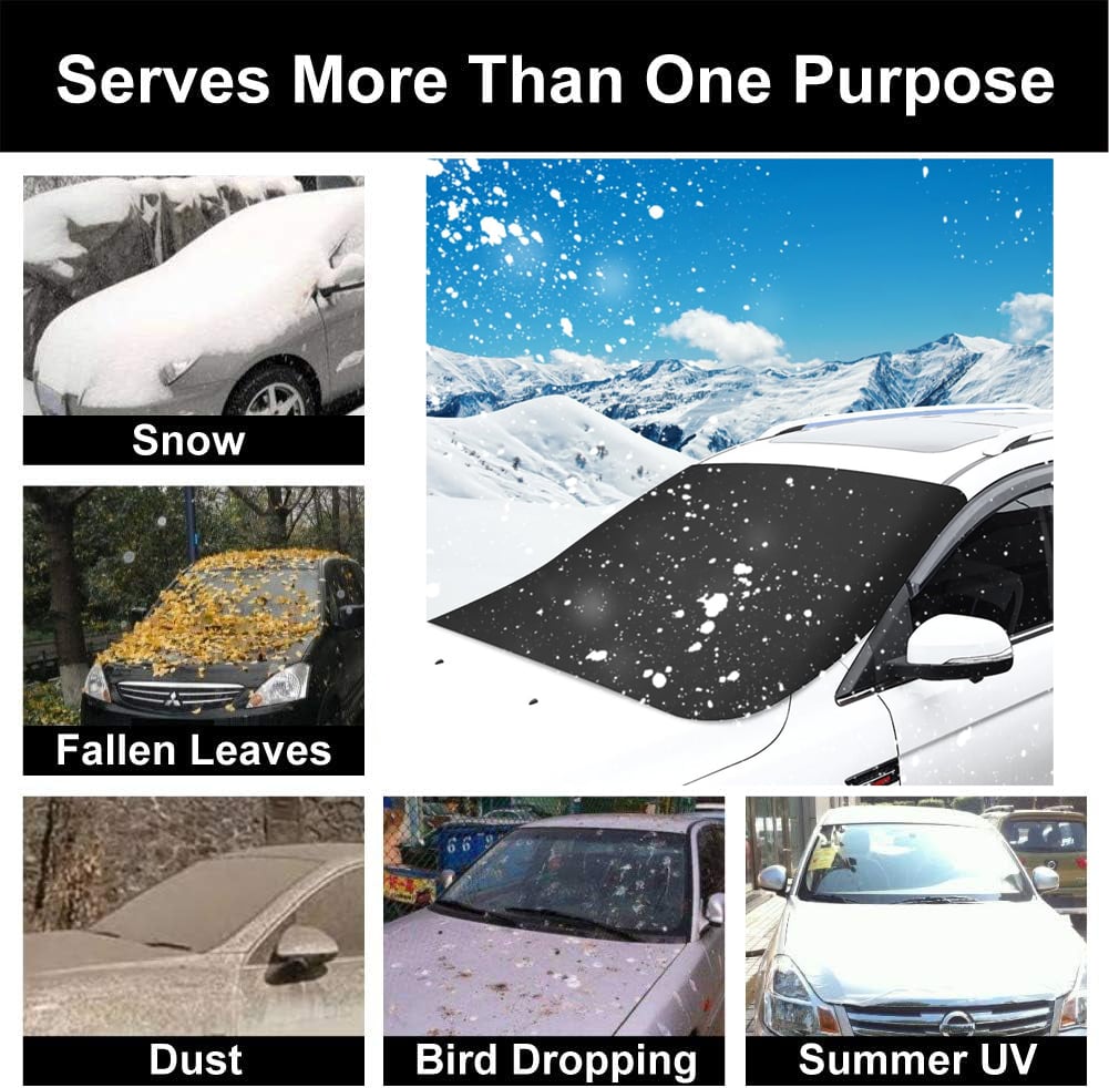 🚗 40% OFF! 🛡️2025 Upgraded Car Windshield Magnetic Snow Cover❄️
