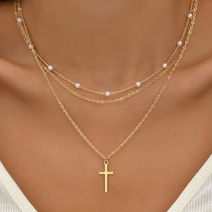 Elegant Multi Layered Necklace with Delicate Pendant🎁