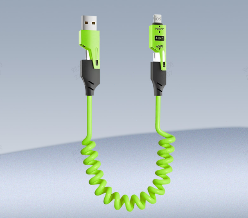 🔥4 in 1 Spring Fast Charging Cable