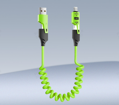 🔥4 in 1 Spring Fast Charging Cable