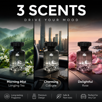 💞50K+ SOLD!🚗🌿110ml Long-Lasting Car Air Freshener – Natural plant extracts, eliminates smoke & pet odours. Weeks of freshness. Mountain design. Breath easy! 💨✨