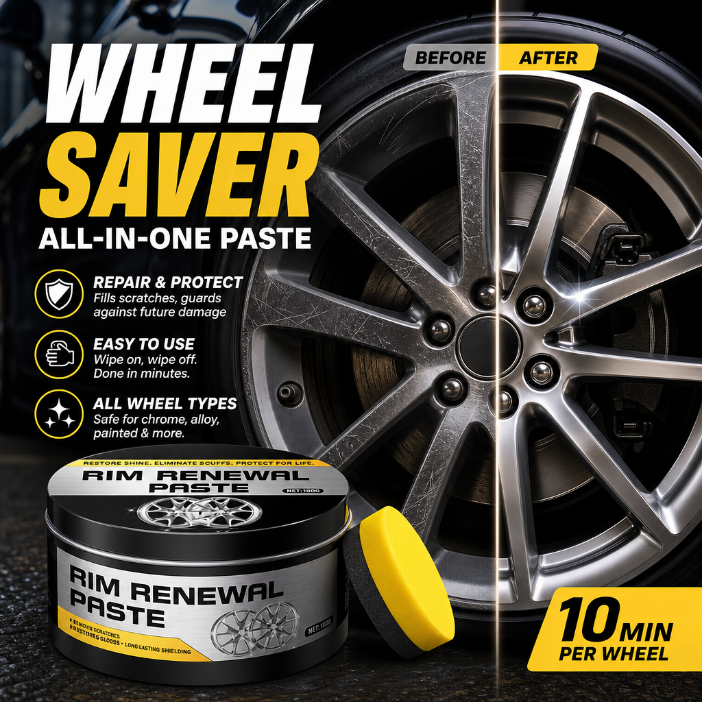 🥳2026 HOT SALE🥳💞50K+ SOLD!✨🛞 50% OFF! All‑in‑One Wheel Restoration Paste – Erases scratches & curb rash instantly. Molecular bonding, rock‑hard protection. Showroom shine! 💎🚗
