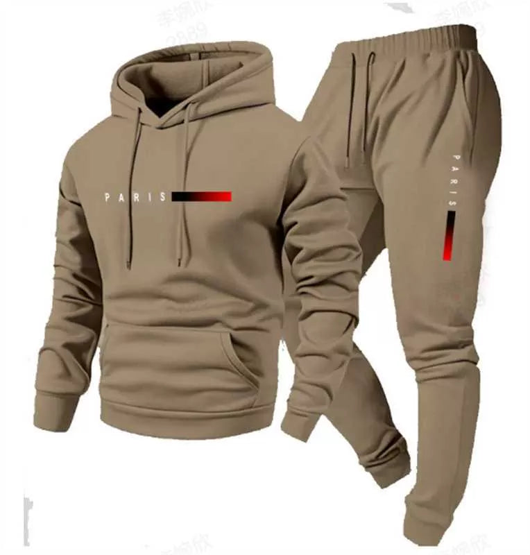 Men's Hooded Tracksuit Set