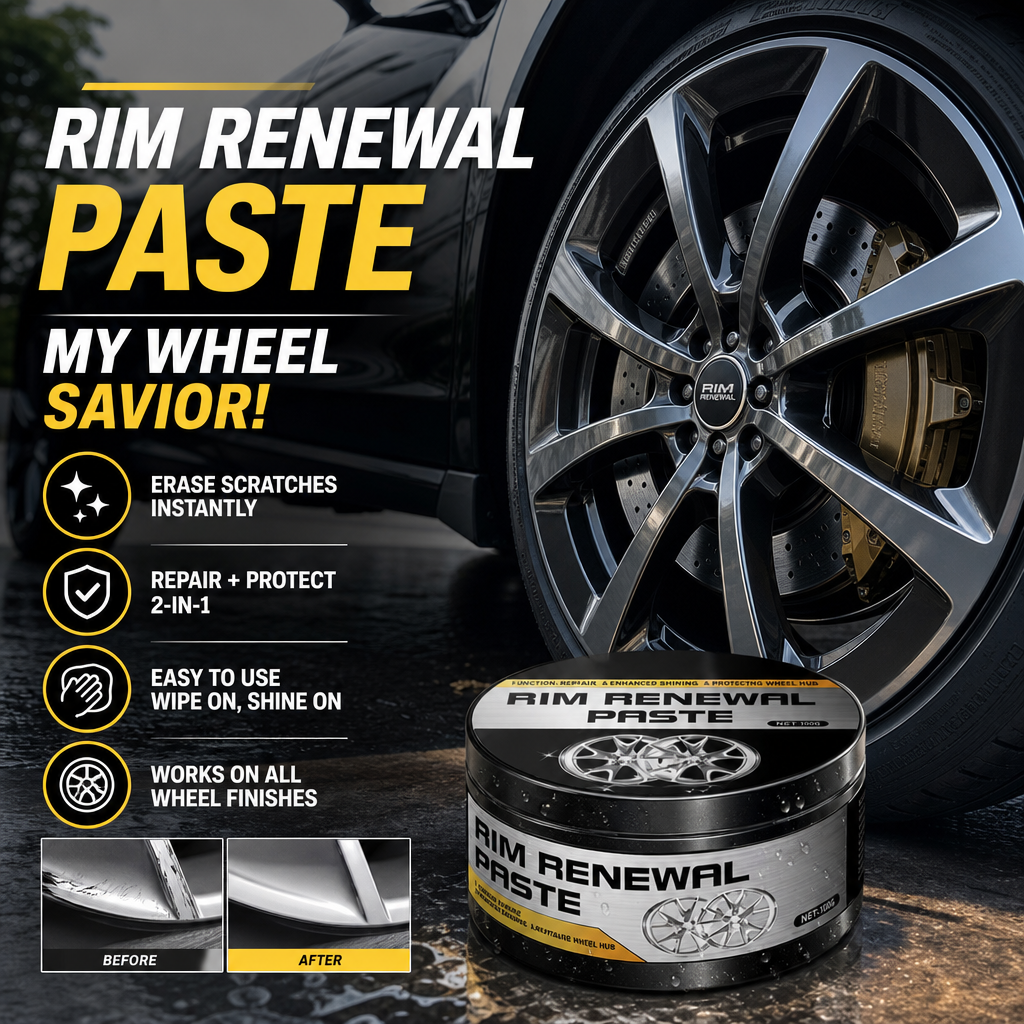 🥳2026 HOT SALE🥳💞50K+ SOLD!✨🛞 50% OFF! All‑in‑One Wheel Restoration Paste – Erases scratches & curb rash instantly. Molecular bonding, rock‑hard protection. Showroom shine! 💎🚗