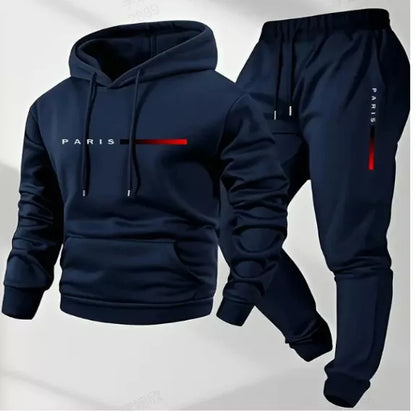 Men's Hooded Tracksuit Set