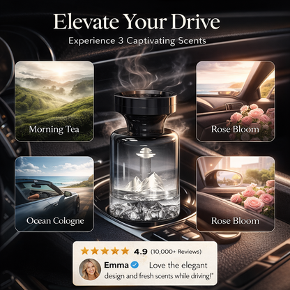 💞50K+ SOLD!🚗🌿110ml Long-Lasting Car Air Freshener – Natural plant extracts, eliminates smoke & pet odours. Weeks of freshness. Mountain design. Breath easy! 💨✨