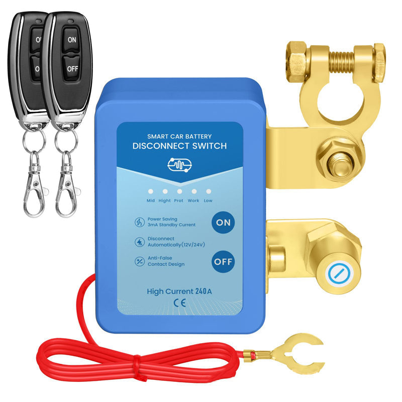 ⚡ Limited time 50% discount 🔋🚗12V/24V Remote Control Car Battery Disconnect Switch | Anti-theft & energy-saving design ✅