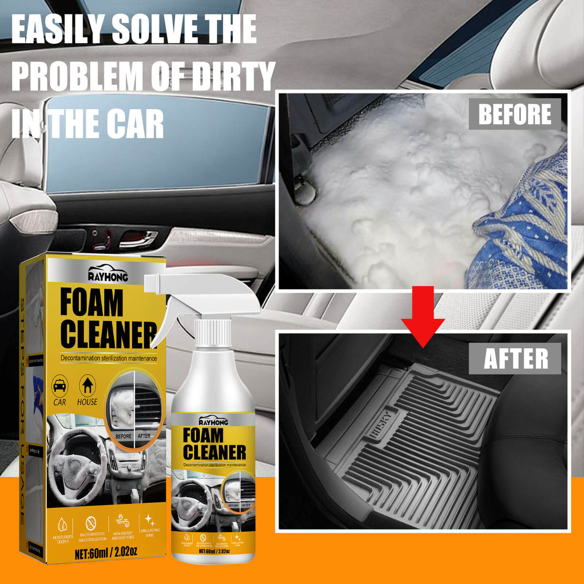 🔥2026 New Hot Sale 50% off🔥Multi-Purpose Foam Cleaner