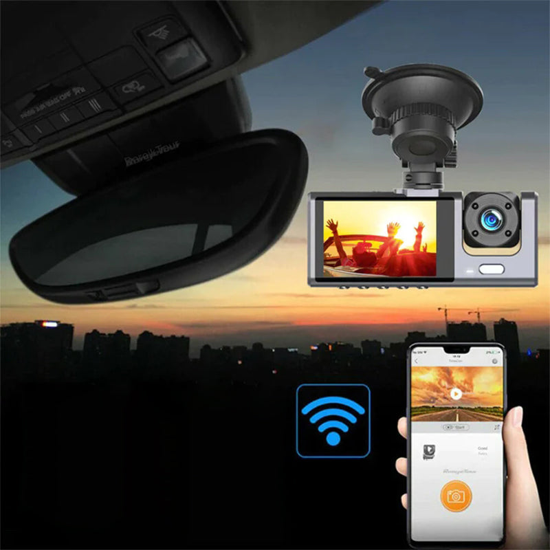 🚗📹 Drive Smarter with Our 170° Wide-Angle Dash Cam – Dual Lens, 1080P Clarity!
