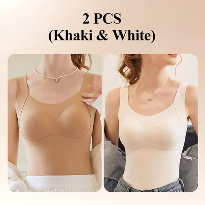 💖Christmas Sale -50% OFF🎅Thickened Warm Tank Top with Shelf Bra