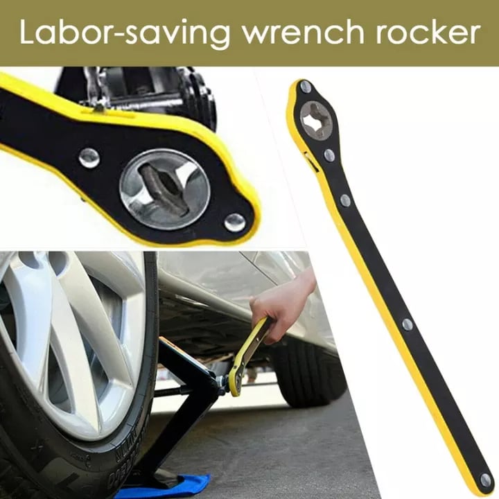 🔥Hot Sale 50% OFF🔧🛞Auto Labor-saving Jack Ratchet Wrench