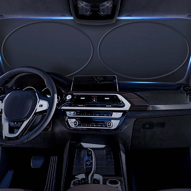 Foldable Car Windshield Sunshade with Storage Bag