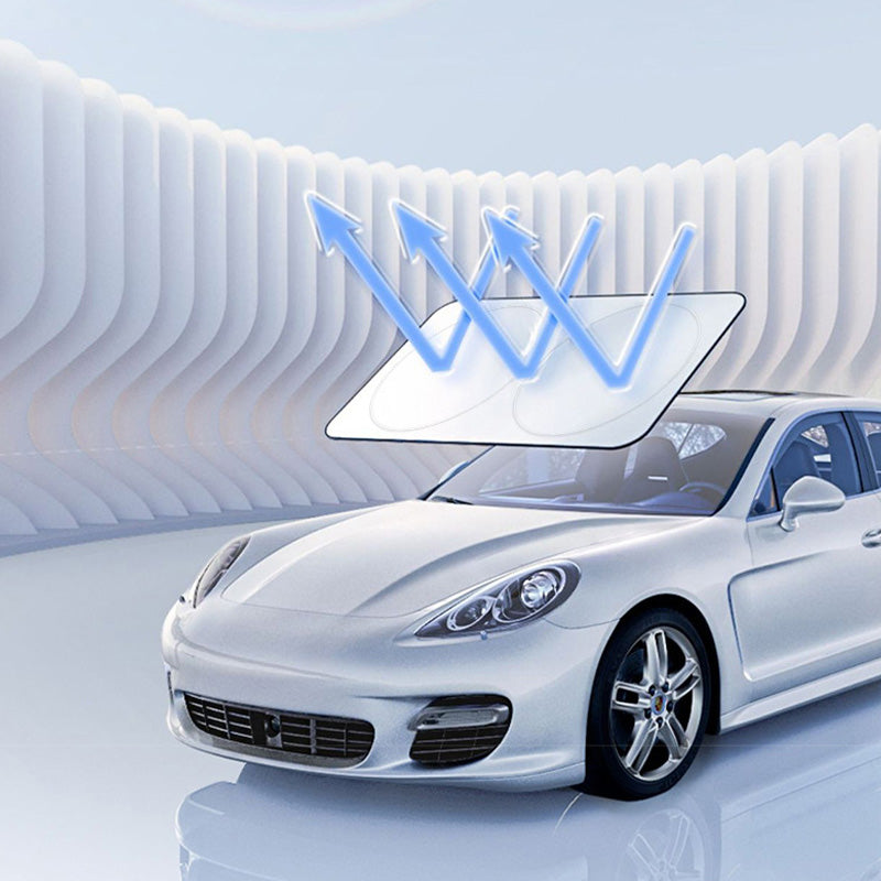Foldable Car Windshield Sunshade with Storage Bag