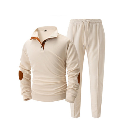 🎁 Hot Sale 50% OFF 🔥Men's Knit Half-Zip Casual Sweatshirt & Pants Set