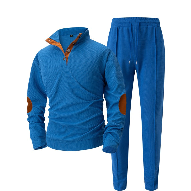 🎁 Hot Sale 50% OFF 🔥Men's Knit Half-Zip Casual Sweatshirt & Pants Set