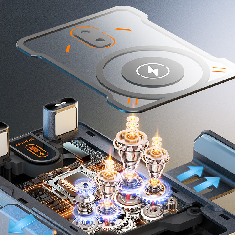 📱Smart 2-In-1 Auto-Rotating Car Phone Holder & Wireless Charger⚡