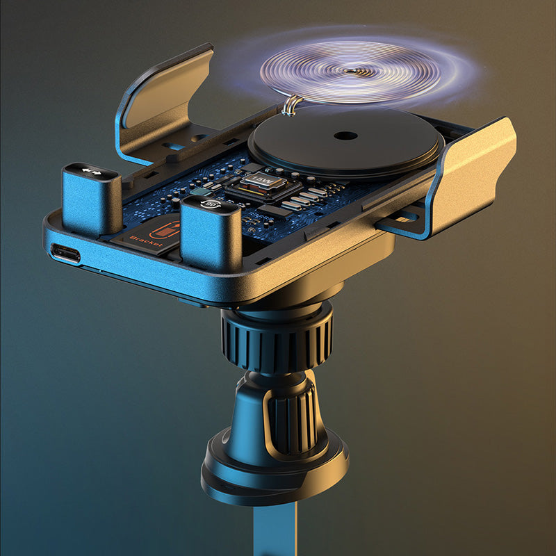 📱Smart 2-In-1 Auto-Rotating Car Phone Holder & Wireless Charger⚡