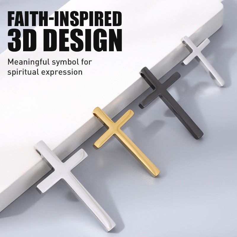 🚗✝️Metal Jesus Christ Cross Badge Stickers|3D Cross Self-Adhesive Car Scratch Cover Sticker