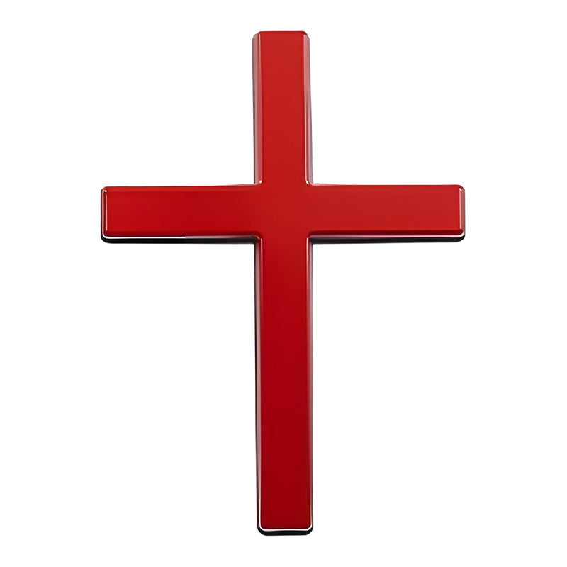 🚗✝️Metal Jesus Christ Cross Badge Stickers|3D Cross Self-Adhesive Car Scratch Cover Sticker