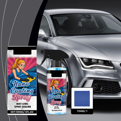 🔥While Supplies Last 40% OFF!🎉 High-Gloss Polishing Spray—Long-lasting UV protection/water-repellent, compatible with paintwork, rims, and glass.