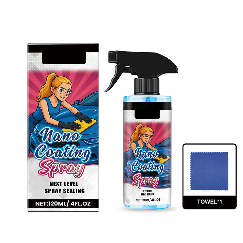 🔥While Supplies Last 40% OFF!🎉 High-Gloss Polishing Spray—Long-lasting UV protection/water-repellent, compatible with paintwork, rims, and glass.