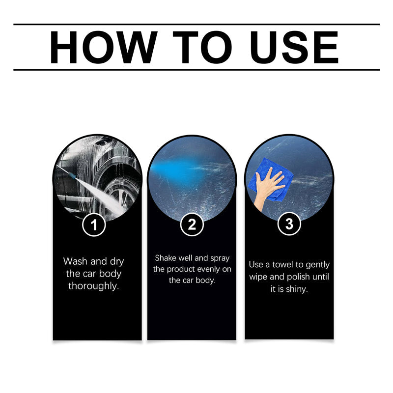 🔥While Supplies Last 40% OFF!🎉 High-Gloss Polishing Spray—Long-lasting UV protection/water-repellent, compatible with paintwork, rims, and glass.