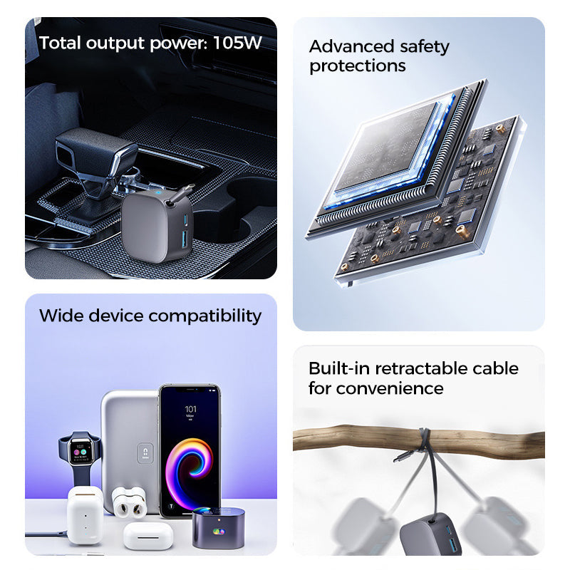 💡✨Compact Retractable Car Charge