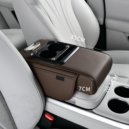 Car Armrest Organizer with USB Charging Ports