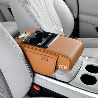 Car Armrest Organizer with USB Charging Ports