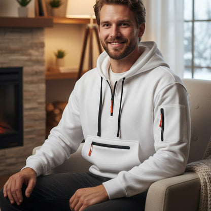 Men's Warm Utility Quarter-Zip Hoodie -👏Comfort, style, and practicality are combined in one versatile piece!