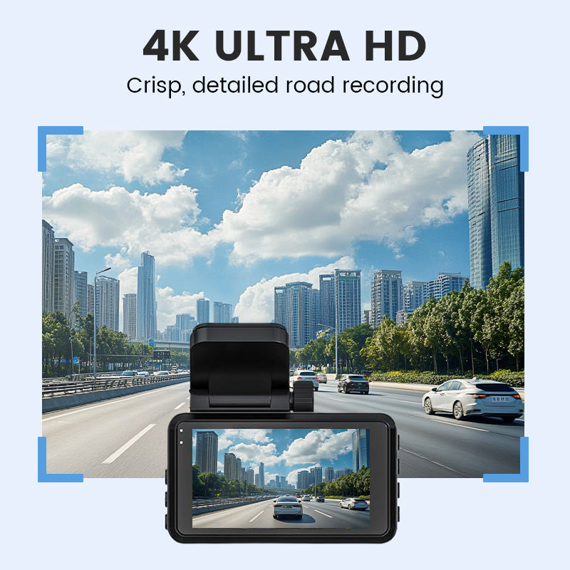 4K Ultra HD Dashcam with Night Vision & Wi-Fi