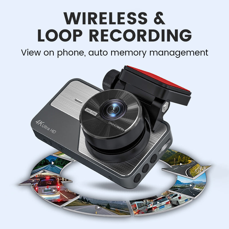 4K Ultra HD Dashcam with Night Vision & Wi-Fi